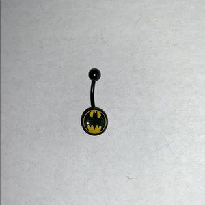Stainless steel Batman belly ring